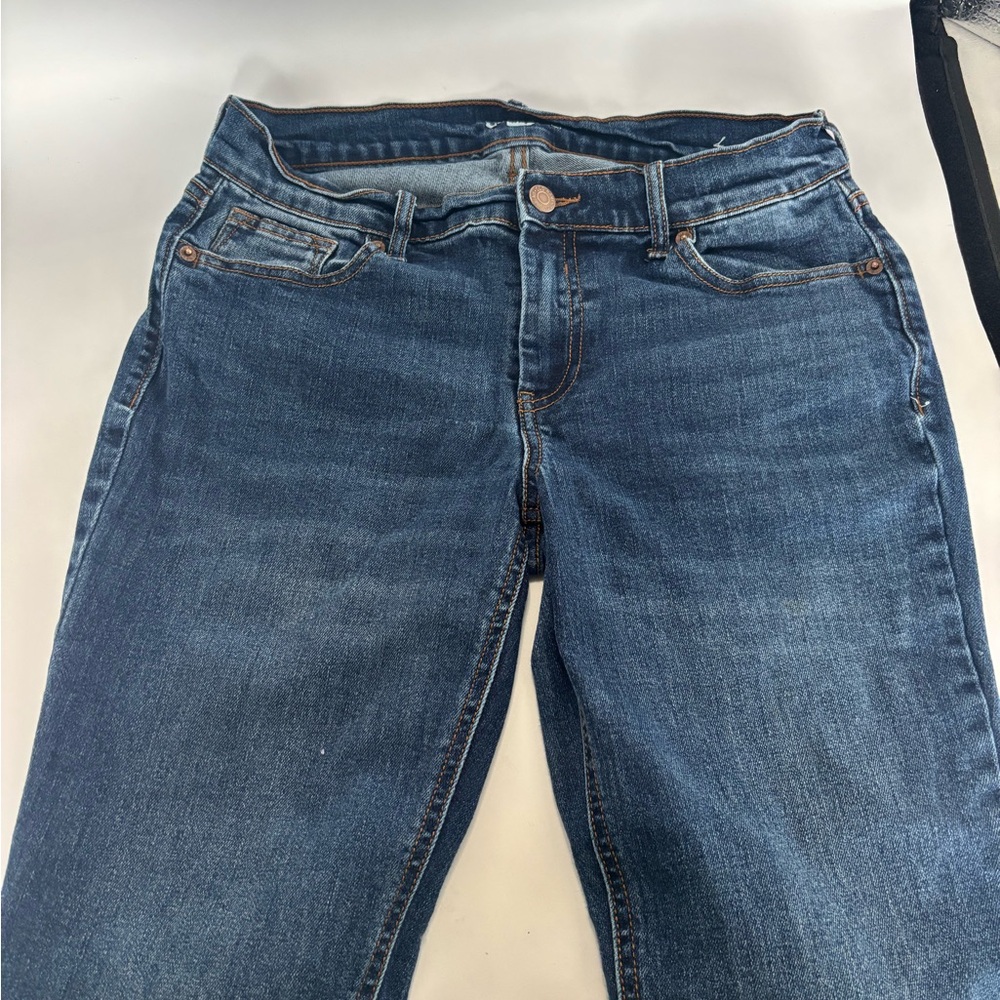 Classic Blue Women's Jeans Old Navy Flare Ankle Size 6